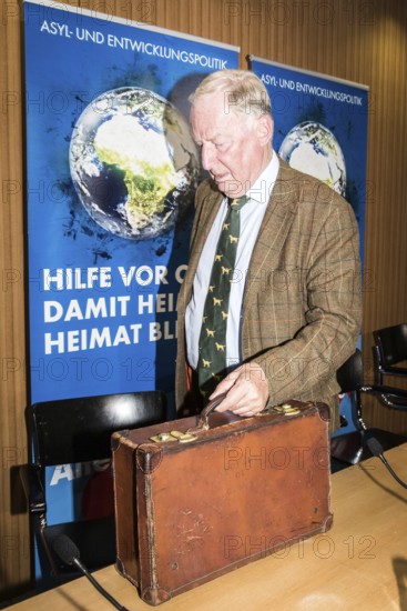DEU Germany Germany Berlin AFD lead candidate Alexander Gauland during a press conference on asylum
