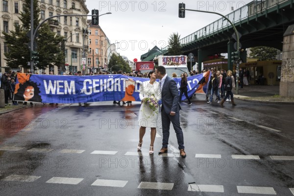 DEU Germany Germany Berlin Demonstration 'Who owns the city' by music fans and club goers through