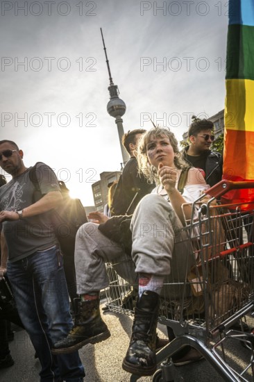 DEU Germany Germany Berlin Demonstration 'Who owns the city' by music fans and club goers through