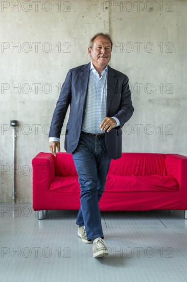 DEU Germany Germany Berlin The federal chairman of the Verdi trade union, Frank Bsirske, poses in
