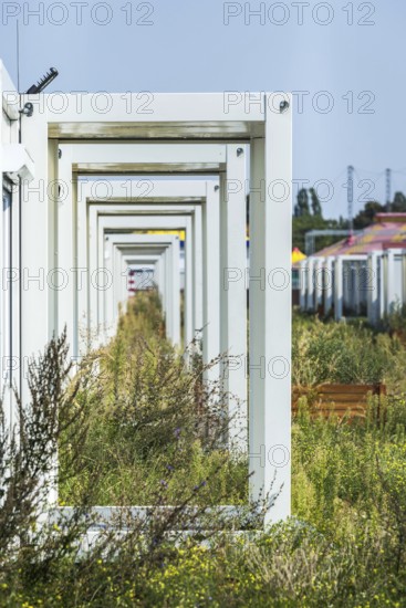 DEU Germany Germany Berlin The abandoned site of the Tempohome, a temporary container settlement,