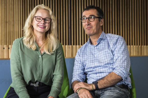 DEU Germany Germany Berlin Kirsten Kappert-Gonther and Cem Özdemir are running for the leadership
