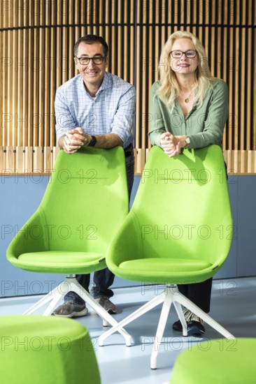 DEU Germany Germany Berlin Kirsten Kappert-Gonther and Cem Özdemir are running for the leadership