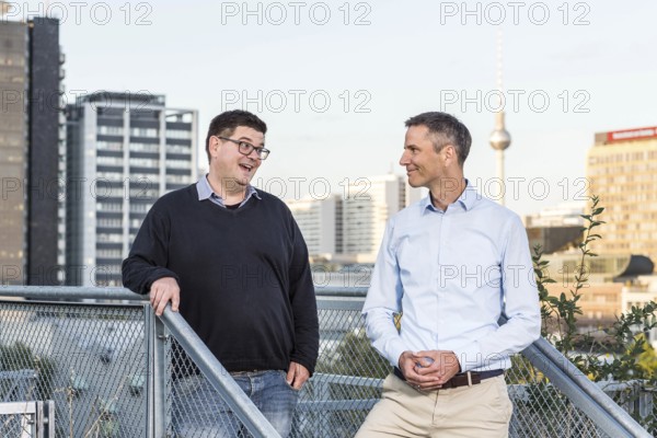 DEU Germany Germany Berlin Interview between the European head of the property group Akelius, Ralf