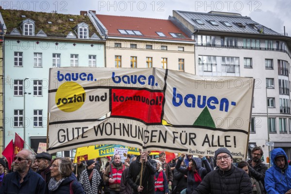 DEU Germany Germany Berlin Demonstration against rent increases and gentrification. Demand for more