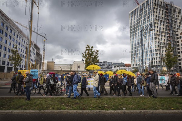 DEU Germany Germany Berlin Demonstration against rent increases and gentrification: protesters walk