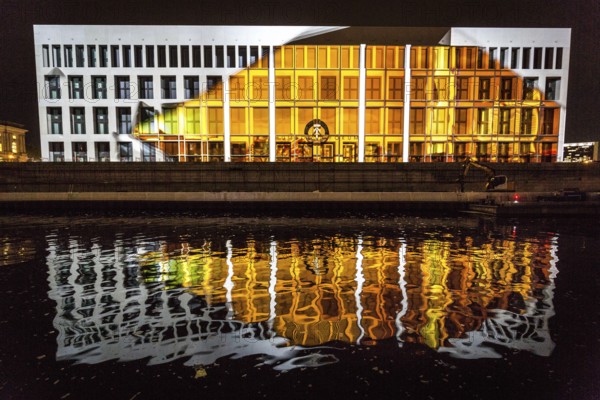 DEU Germany Germany Berlin Light projections and art installations for the 30th anniversary of the