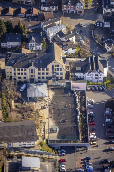 Aerial photo, primary school, Robert-Bonnermann-Schule, Herdecke, Ruhr area, North