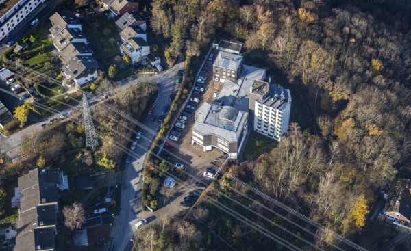 Aerial photo, Ambulanticum Herdecke, Herdecke, Ruhr area, North Rhine-Westphalia, Germany, DE,