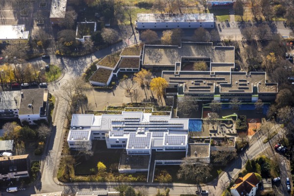 Aerial photo, Grunschule Werner Richard Schule, Realschule am Bleichstein, Herdecke, Ruhr area,