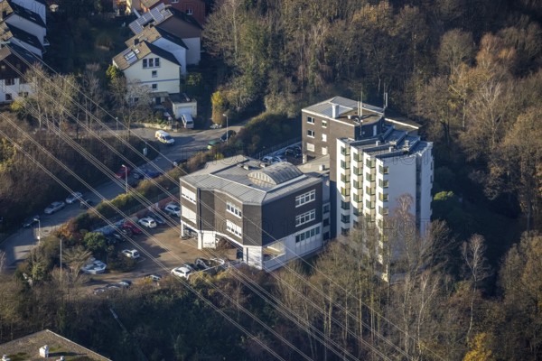 Aerial photo, Ambulanticum Herdecke, Herdecke, Ruhr area, North Rhine-Westphalia, Germany, DE,