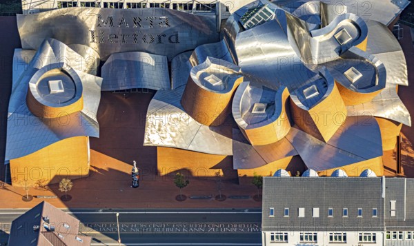 Aerial photograph, Marta Herford Museum, Herford city, Herford, Ostwestfalen-Lippe, OWL, North