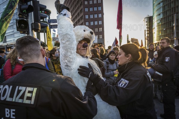 DEU Germany Germany Berlin Protesters of the Extinction Rebellion movement during the occupation of