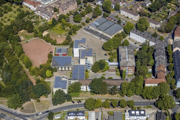 Aerial photo, Mont-Cenis-Gesamtschule, Herne, Ruhr area, North Rhine-Westphalia, Germany,