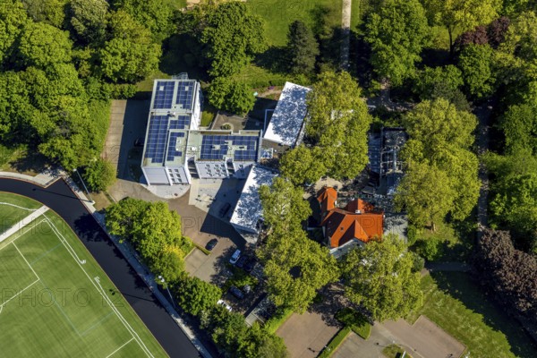Aerial photo, Parkhotel Herne, Herne, Ruhr area, North Rhine-Westphalia, Germany, DE, Europe,