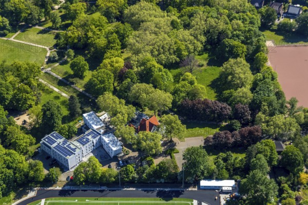 Aerial photo, Parkhotel Herne, Herne, Ruhr area, North Rhine-Westphalia, Germany, DE, Europe,