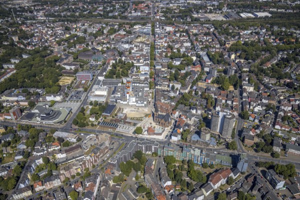 Aerial photograph, LWL Museum of Archaeology, demolition of Adler Haus, new building site