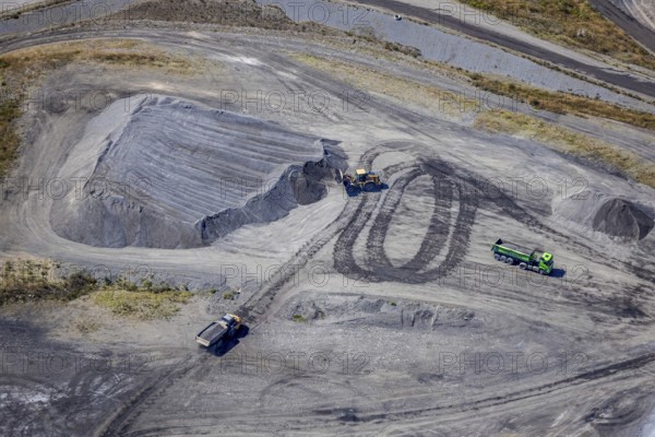Aerial view, central landfill Emscherbruch ZDE, former Graf Bismarck colliery, AGR,