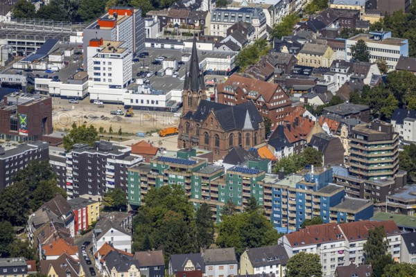 Aerial photograph, LWL Museum of Archaeology, demolition of Adler Haus, new construction site