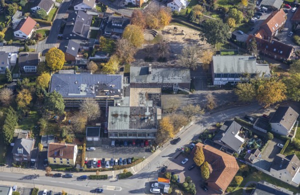 Aerial photo, Alfred-Delp-Schule, Rhynern, Hamm, Ruhr area, North Rhine-Westphalia, Germany,