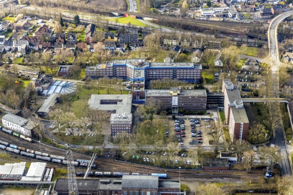 Aerial view, Shamrock Park on which a future centre with two 17-storey high-rise buildings is