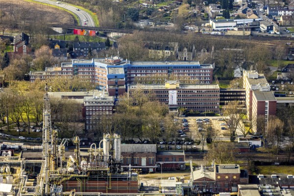 Aerial view, Shamrock Park on which a future centre with two 17-storey high-rise buildings is