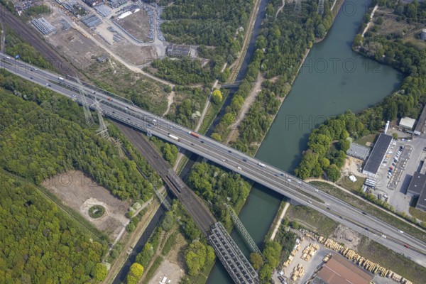 Motorway bridge A43 over the Rhine-Herne Canal will be closed for trucks, Emscher, A43 motorway,