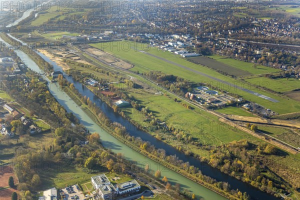 Aerial photo, Lippe reconstruction Hamm, Lippe floodplain recreation area, City of Hamm, Lippe