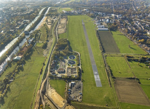 Aerial photo, Lippe reconstruction Hamm, Lippe floodplain recreation area, City of Hamm, Lippe