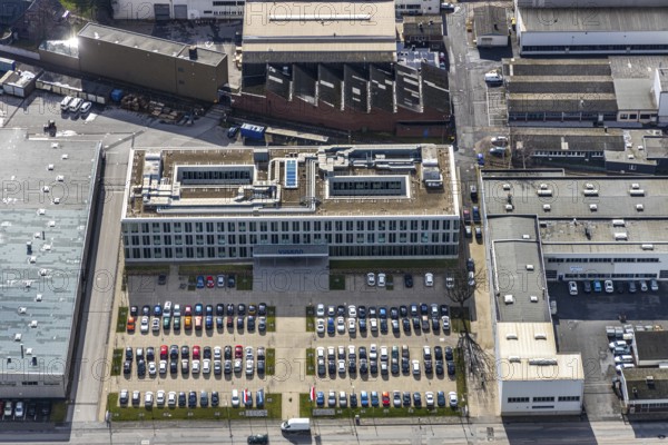 Aerial photo, Vulkan plant, industrial area between motorway A42 / federal road B226 and