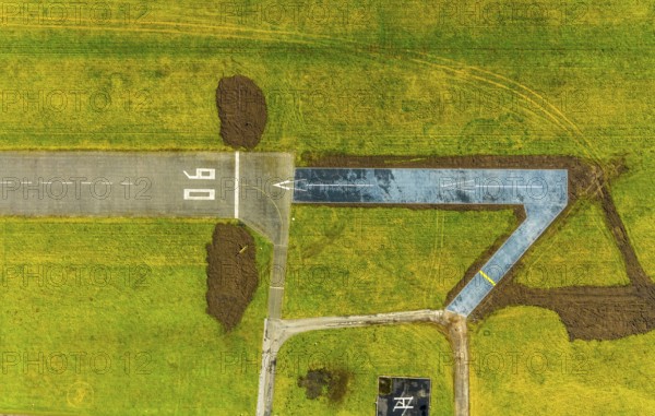 Aerial photo, Lippewiesen, reconstruction of Lippe meadows between Hamm-Lippewiesen airfield and