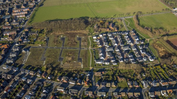 Aerial view, residential park Schulze-Everding, 2nd construction phase, new construction area,