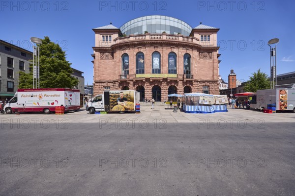 City center, Mainz State Theatre, Philharmonic Orchestra, theatre, court builder Georg Moller,