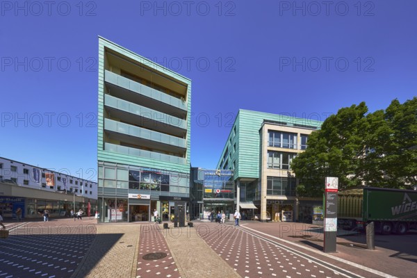 Römerpassage, shopping center, pedestrian zone, residential buildings and commercial buildings,