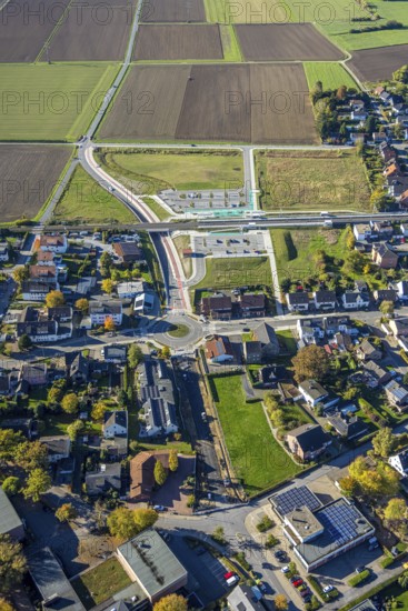 Aerial view, Westtünnen station on Südfeldweg and Von-Thünen-Straße for the future railway station,
