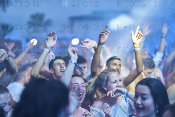 EDITORIAL and NEWS ONLY, nightlife event party guests of edm dance music DJ Afrojack performing