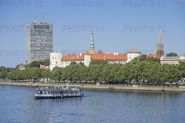 Riga Castle, Düna River, Riga, Latvia