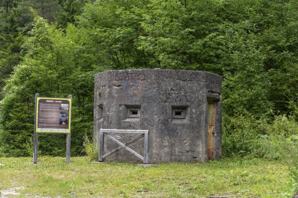 Bunker from the Second World War, stands in the Kokra valley near Zgornja Kokra, Upper Carniola,