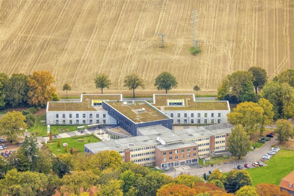 Aerial view, LVR-Klinik Bedburg-Hau, LVR-Klinik Bedburg-Hau Department of Adult Psychiatry, Field