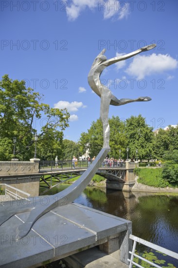 Memorial, ballet dancer Maris Rudolfs Liepa, City Park, Riga, Latvia
