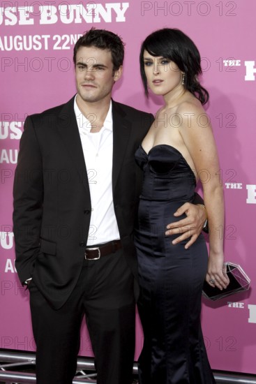 Rumer Willis and Micah Alberti at the Los Angeles premiere of 'House Bunny' held at the Mann