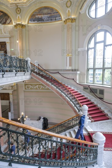 Foyer, staircase, Latvian National Museum of Art LNMM, Jana Rozentala laukums, Riga, Latvia