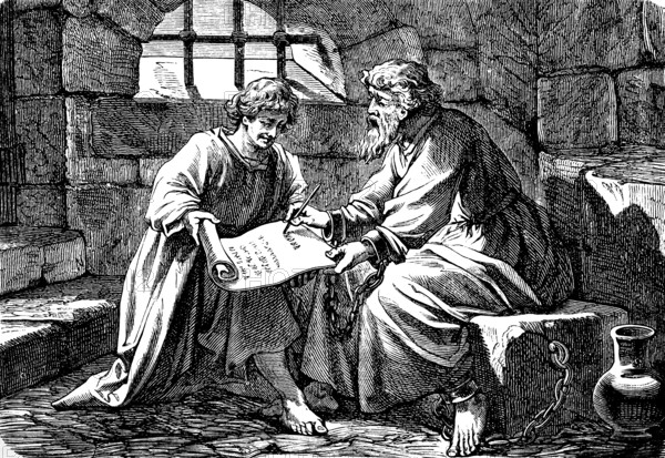 In prison, Paul concludes the letter to the Colossians and hands it over to Tychicus, the faithful