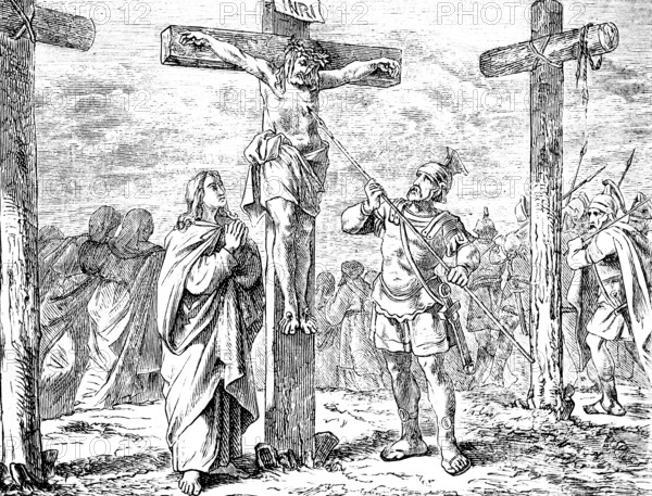 The war servant punctures the side of Jesus, Gospel of John, chapter 1, John the Baptist,