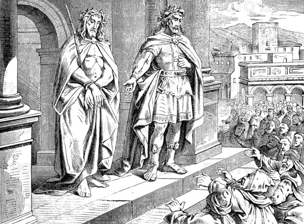 Jesus speaks, see what a person, Pilate finds no fault in him, Gospel of John, chapter 19, John the