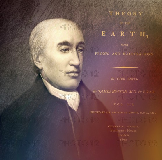 Portrait of James Hutton, 1726 – 1797, Scottish geologist, agriculturalist, chemical manufacturer,