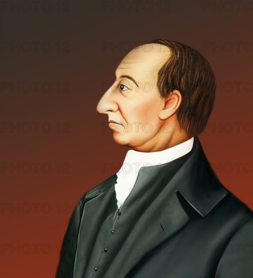 Portrait of James Hutton, 1726 – 1797, Scottish geologist, agriculturalist, chemical manufacturer,