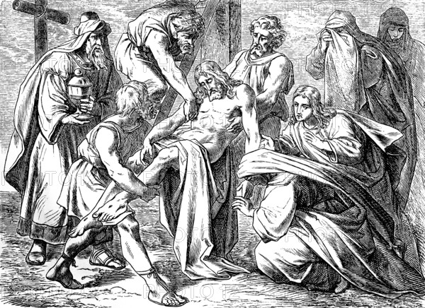 Abandoning of Jesus from the Cross, Gospel of Luke, chapter 24, crucifixion of Jesus, darkness,
