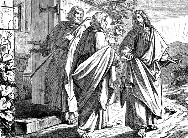 Stay with us for it will be evening, Gospel of Luke, chapter 24, house, entrance, stop in, open