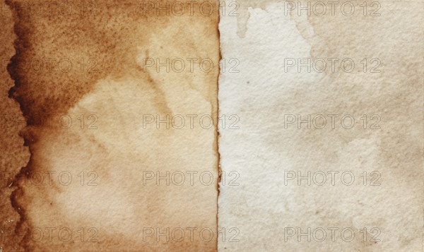 A piece of paper with a brown and white background. The brown and white colors create a contrast